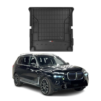 OMAC Gummi Kofferraumwanne für BMW X7 G07 2018-2026 Klappbare 3.Reihe Schwarz