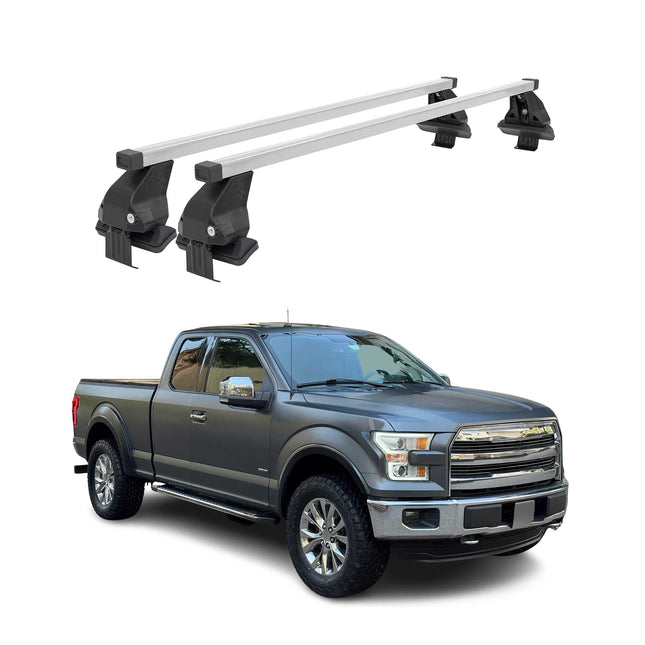 Menabo Dachträger Grundtäger für Ford F150 2015-2026 50kg Stahl Silber 2 tlg