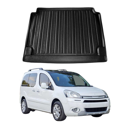 Kofferraumwanne Laderaumwanne für Citroen Berlingo SX 2008-2018 Gummi Schwarz