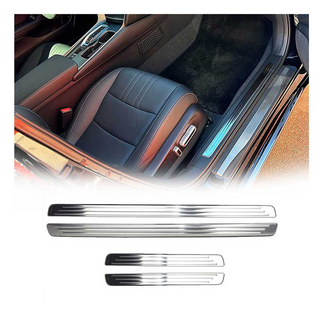 Einstiegsleisten Türschweller für Seat Leon 2012-2026 Edelstahl Chrom 4tlg