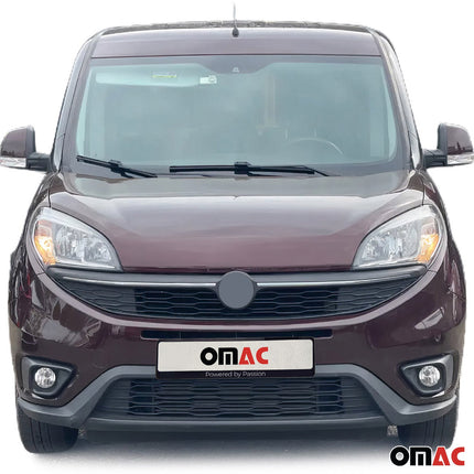 Kühlergrill Leisten Grillleisten für Fiat Doblo 2014-2022 Edelstahl Chrom 2tlg