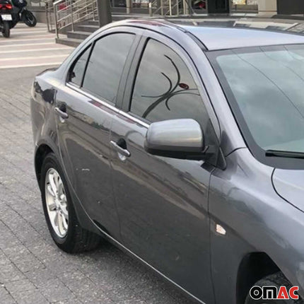 Fensterleisten Zierleisten für Mitsubishi Lancer 2008-2017 Edelstahl Chrom 4tlg