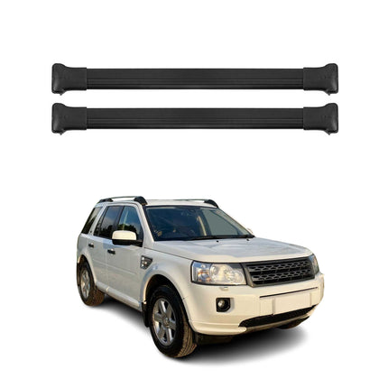 Dachträger Grundtäger für Land Rover Freelander 2 L359 2006-2014 Alu Schwarz 2x