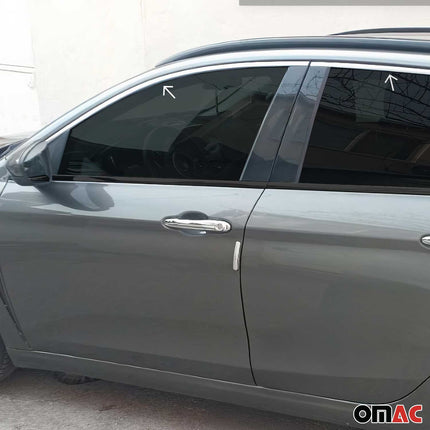 Fensterleisten Zierleisten für Fiat Tipo 2015-2026 Kombi Edelstahl Chrom 6tlg