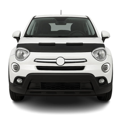 Haubenbra Steinschlagschutz Bonnet Bra für Fiat 500X 2015-2026 Schwarz Halb