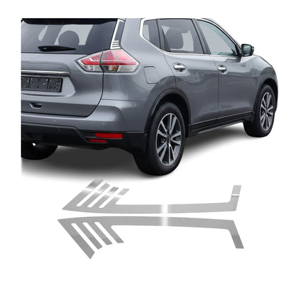 Spoiler Leiste Kofferraum Leiste für Nissan X-Trail 2014-2021 Edelstahl Chrom