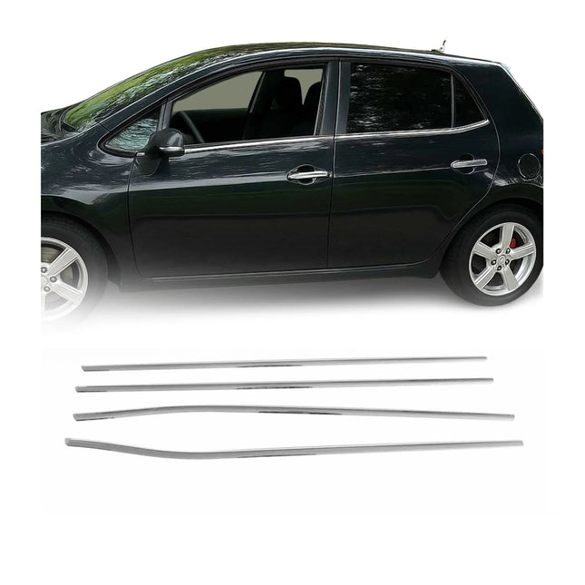 Fensterleisten Zierleisten für Toyota Auris 2006-2012 Edelstahl Chrom 4tlg