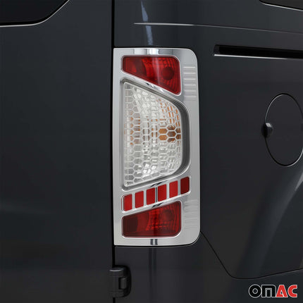 Rücklicht Leisten Heckleuchte für Ford Connect 2009-2014 Chrom ABS Silber 2tlg