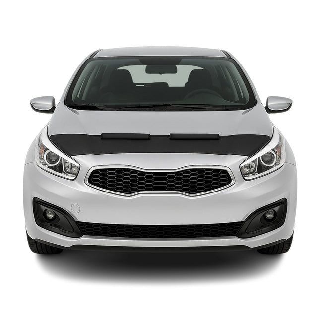 Haubenbra Steinschlagschutz Bonnet Bra für Kia Ceed 2012-2016 Schwarz Halb