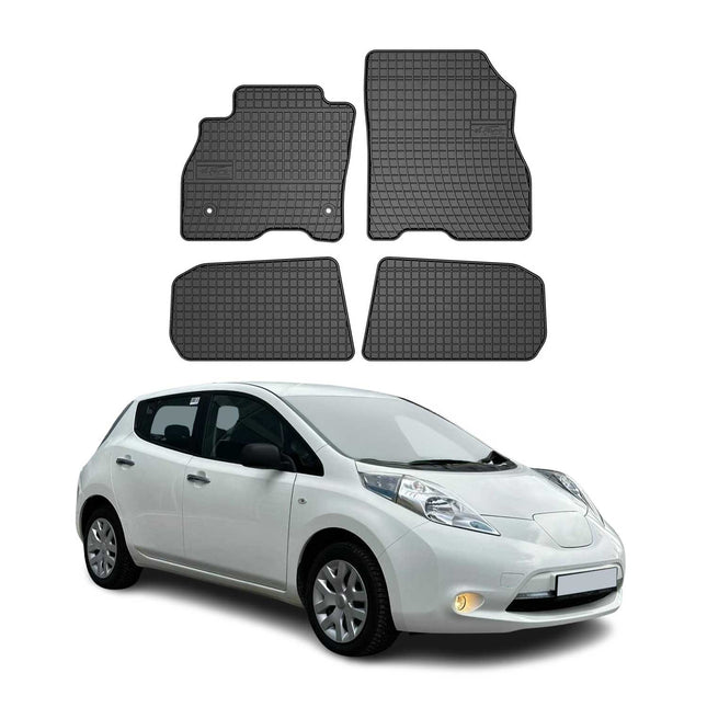 OMAC Gummi Fußmatten für Nissan Leaf 2010-2017 Automatten Gummi Schwarz 4tlg