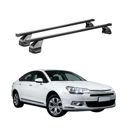 Menabo Dachträger Grundtäger für Citroen C5 2007-2017 75kg Stahl Schwarz 2 tlg
