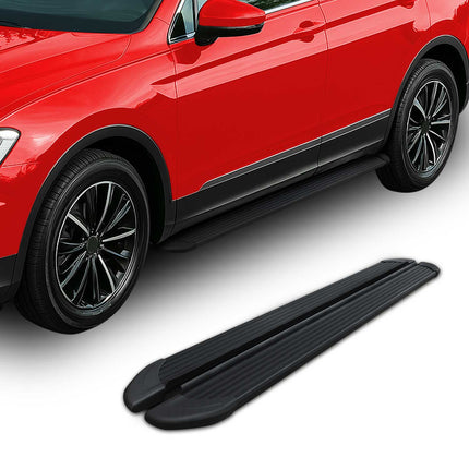Seitenschweller Trittbretter Schweller für Toyota C-HR 2016-2023 Alu Schwarz