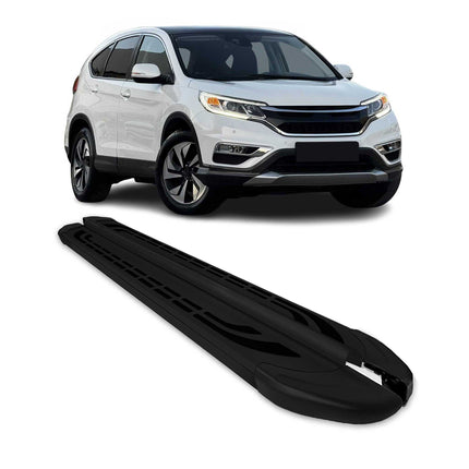Trittbretter Seitenschweller Seitenbretter für Honda CR-V 2013-2017 Alu Schwarz