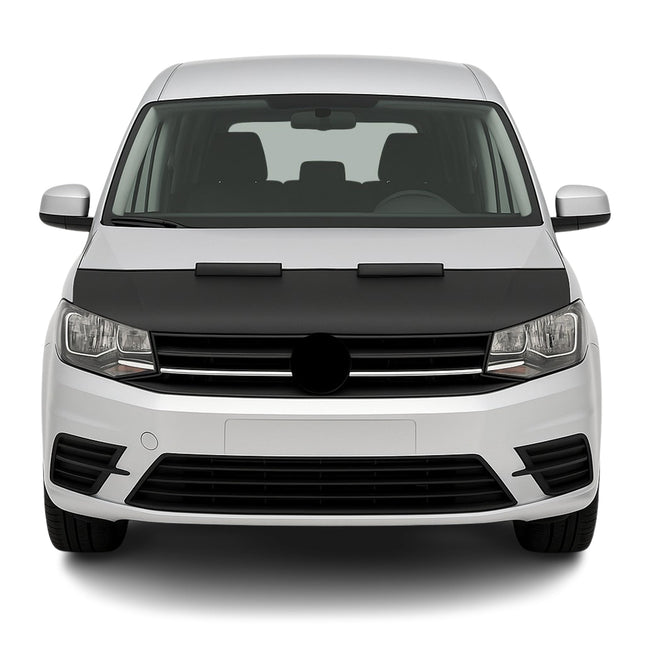 Haubenbra Steinschlagschutz Bonnet Bra für VW Caddy 2015-2020 Schwarz Halb