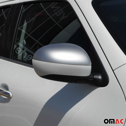 Spiegelkappen Spiegelabdeckung für Nissan Juke 2010-2019 Edelstahl Matt 2tlg