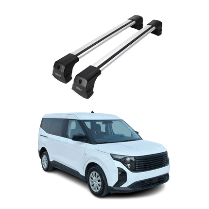 Dachträger für Ford Transit Courier / Tourneo Courier II 2023-2025 Alu Silber 2x