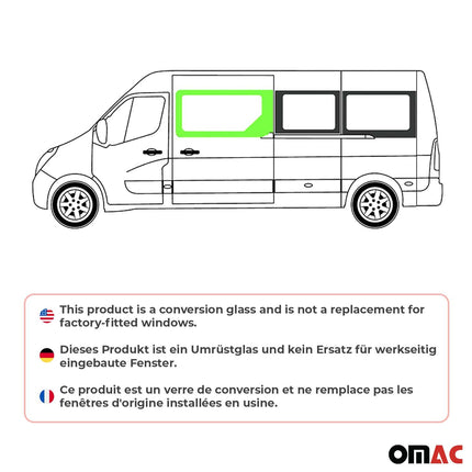 Seitenfenster Auto für Renault Master 2010-2024 Recht Schiebetür L2 L3 L4 H2