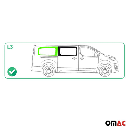 Seitenfenster Hinten Feststehend Auto für Toyota Proace 2016-2026 Rechts L3