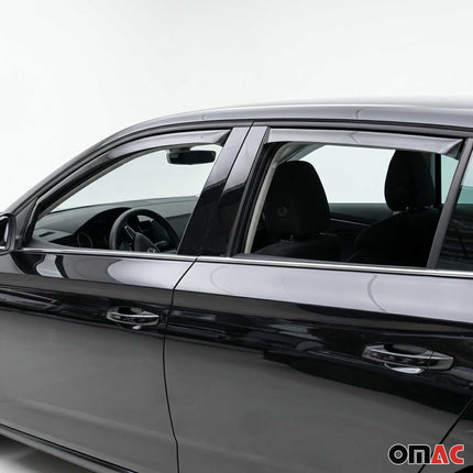 Windabweiser Regenabweiser für Skoda Scala 2019-2026 Dunkel Acryl 4tlg