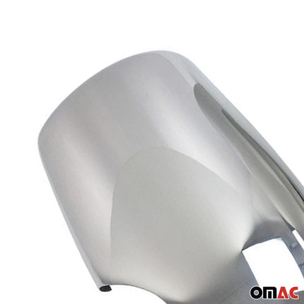 Spiegelkappen Spiegelabdeckung für Ford Transit 2000-2012 Chrom ABS Silber 2tlg
