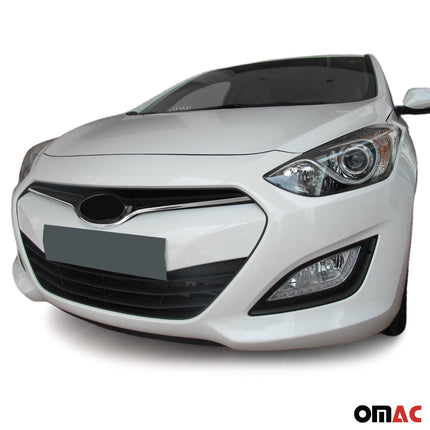 Kühlergrill Leisten Grillleisten für Hyundai i30 2011-2018 Edelstahl Chrom 1tlg
