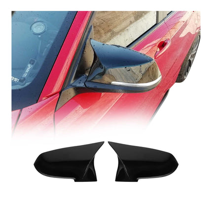 Spiegelkappen Spiegelabdeckung Für BMW F30 M3 2013-2019 ABS Schwarz Glanz 2tlg