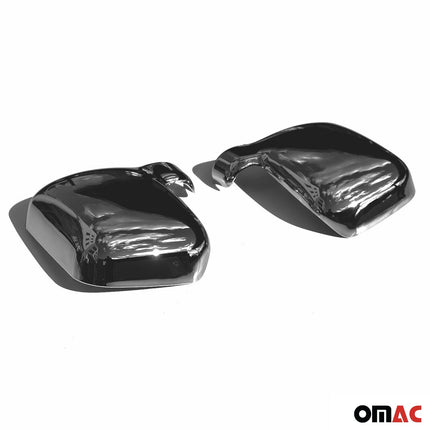 Spiegelkappen Spiegelabdeckung für Ford Connect 20002-2009 Chrom ABS Dunkel 2tlg