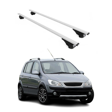 Dachträger Gepäckträger für Hyundai Getz 2002-2011 Grundträger Metall Silber 2x