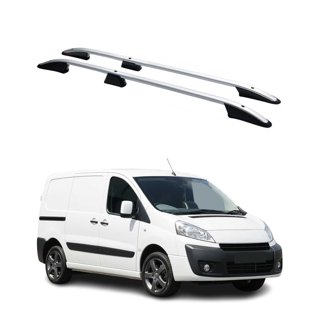 Dachreling Dachgepäckträger für Peugeot Expert 2007-2016 L1 Kurzer Alu Grau