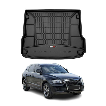 OMAC Gummi Kofferraumwanne für Audi Q5 2008-2017 TPE Laderaumwanne Schwarz