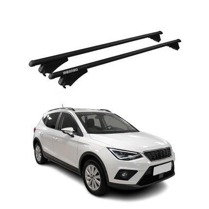 Menabo Dachträger Grundtäger für Seat Arona 2017-2026 75kg Alu Schwarz 2 tlg
