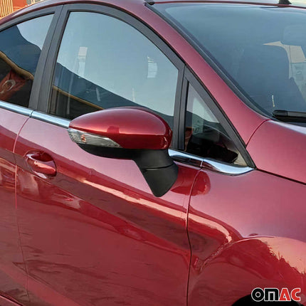 Fensterleisten Zierleisten für Ford Fiesta 2017-2021 Schrägheck Edelstahl 8tlg