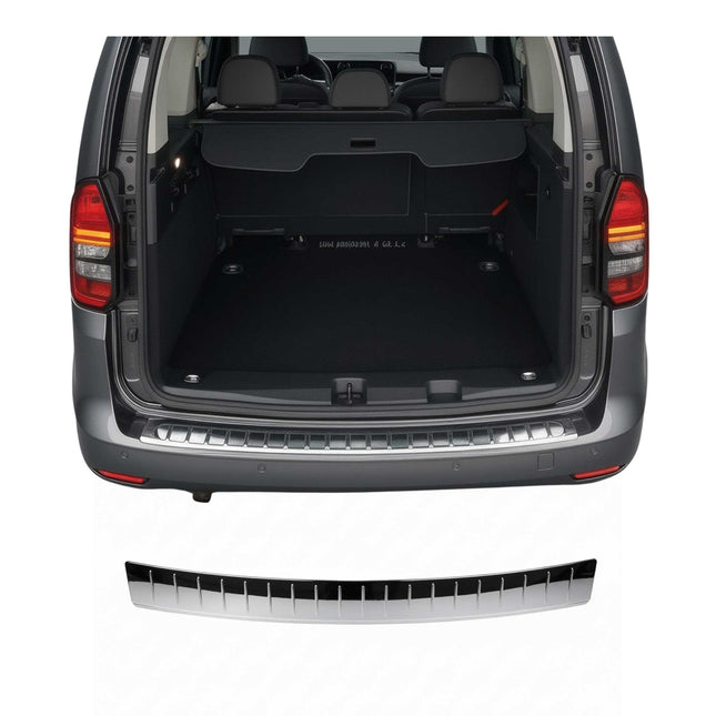 Ladekantenschutz Stoßstangenschutz für VW Caddy IV 2020-2026 Edelstahl Chrom