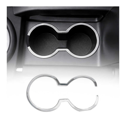 Getränkehalter Becherhalter Rahmen für Kia Rio 2011-2017 Edelstahl Chrom 1tlg