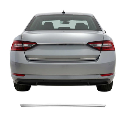 Kofferraumleiste Heckleiste für Skoda Superb Limo 2015-2024 Edelstahl Chrom