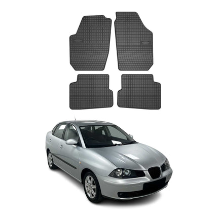 OMAC Gummi Fußmatten für Seat Cordoba 2008-2025 Automatten Gummi TPE Schwarz 4x