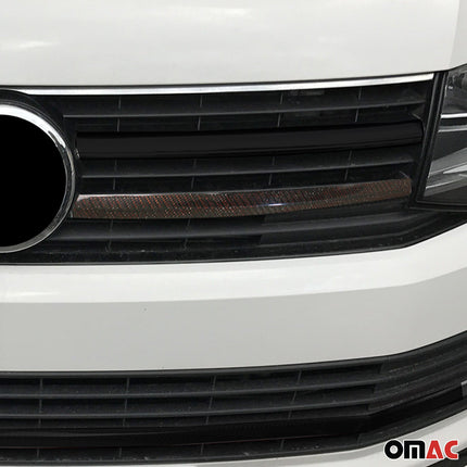 Kühlergrill Grillleisten für VW T6 Transporter 2015-19 Highline Echt Carbon Rot