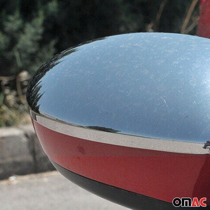 Spiegelkappen Spiegelabdeckung für Fiat Punto Evo 2008-2012 Edelstahl Chrom