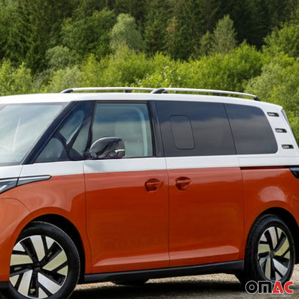 Dachreling Relingträger für VW ID.Buzz 2022-26 L1 Kurzer Gepackträge Silber 2x