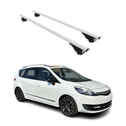 Dachträger Grundtäger für Renault Grand Scenic mk3 2009-2016 75kg Metall Grau 2x