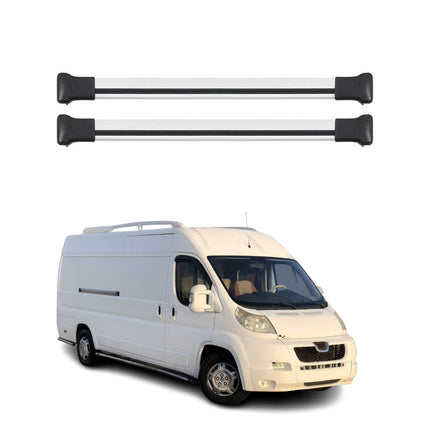 Dachträger Grundtäger für Peugeot Boxer 2006-2024 75kg Aluminium Silber 2 tlg