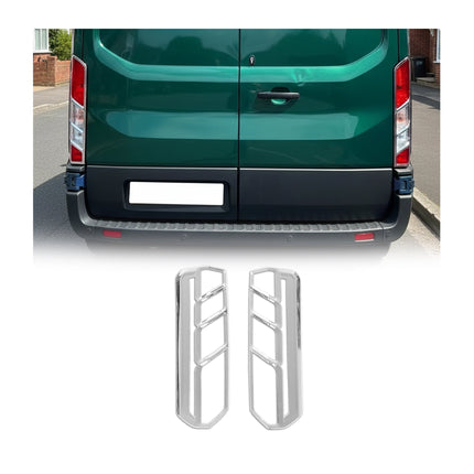 Rückleuchten Heckleuchte Rücklicht Rahmen für Ford Transit 2015-2026 Chrom 2x