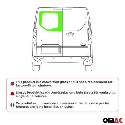 Heckflügeltür für Ford Transit Custom 2013-2024 Links L1-L2 Hinten Auto Schwarz