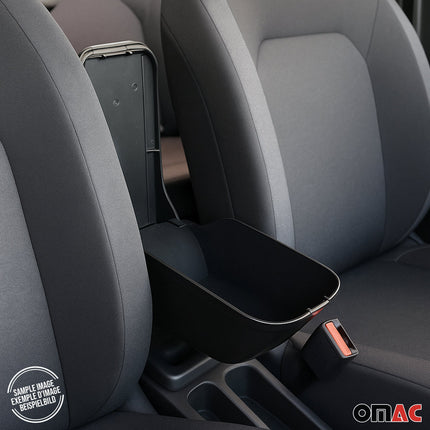 Mittelarmlehne Armlehne für Dacia Logan MCV 2017-2020 PU-Leder Metall Schwarz