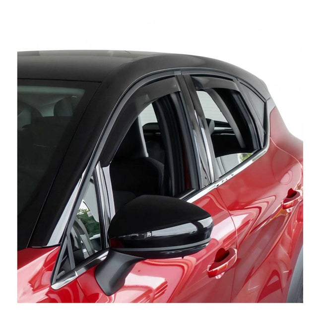 Windabweiser Regenabweiser für Renault Captur 2019-2026 Dunkel Acryl 4tlg