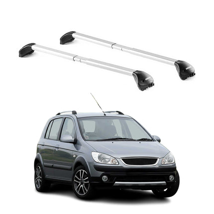 Dachträger Grundtäger für Hyundai Getz Cross 2006-2011 100kg Alu Silber 2x ABE