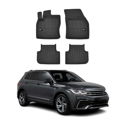 OMAC Gummi Fußmatten für VW Tiguan 2016-2024 Premium TPE 3D Automatten 4tlg