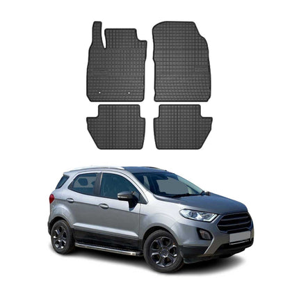 OMAC Gummi Fußmatten für Ford Ecosport 2017-2020 Automatten Gummi Schwarz 4tlg