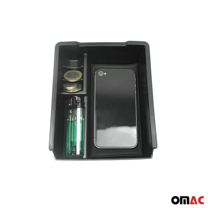 Armauflage Ablagebox Zentrale Storage-Box für VW Jetta CC 2015-2019 ABS Schwarz