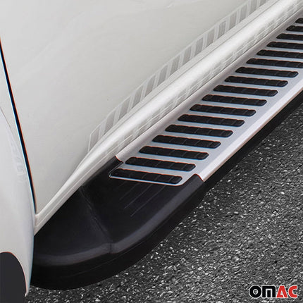Trittbretter Seitenbretter Seitenschweller für Audi Q5 8RB 2008-2017 Alu Schwarz